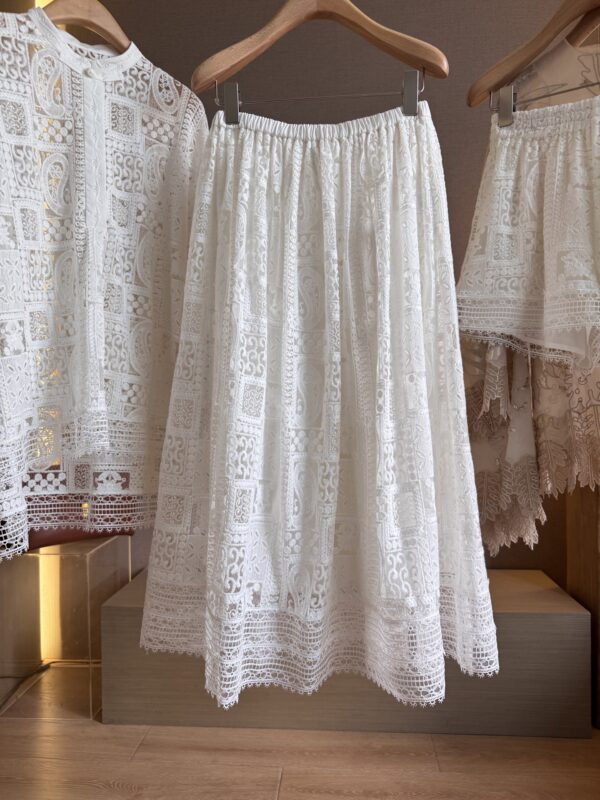 Nanyou New Chinese-Style Heavy Embroidery Openwork Crochet Fashion Set