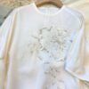 Nanyou New Chinese-Style High-End Women’s Heavy Embroidery Short-Sleeve Silk T-Shirt