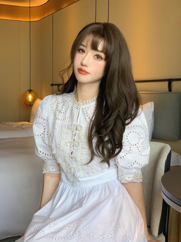 New Chinese-style Celebrity-Inspired Beaded Heavy Embroidered Dress