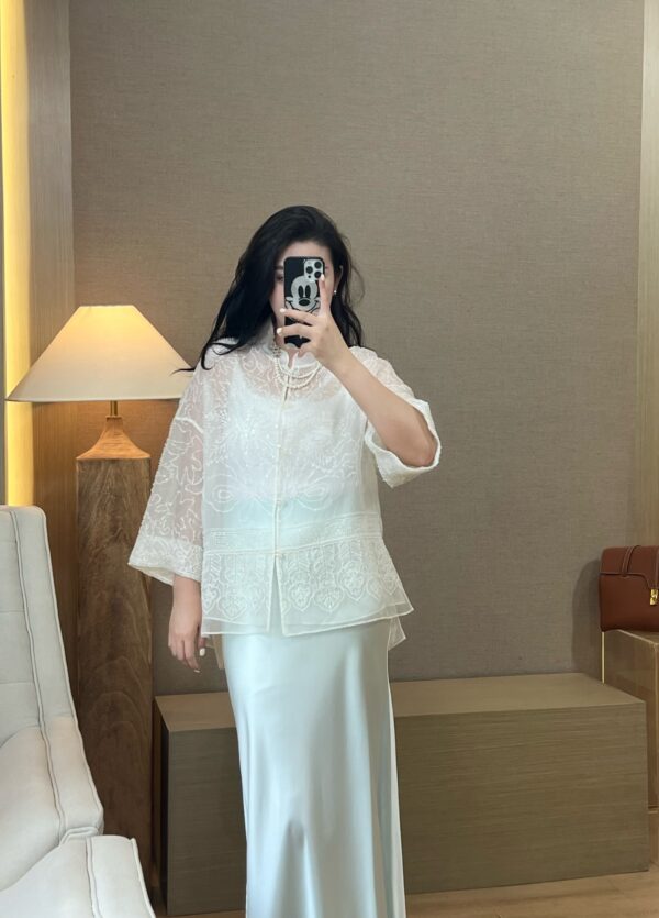 Heavy Chinese-Style Organza High Customization Embroidered Beaded Vest Set