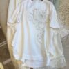 Nanyou New Chinese-Style High-End Women’s Heavy Embroidery Short-Sleeve Silk T-Shirt