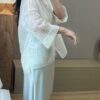 Heavy Chinese-Style Organza High Customization Embroidered Beaded Vest Set