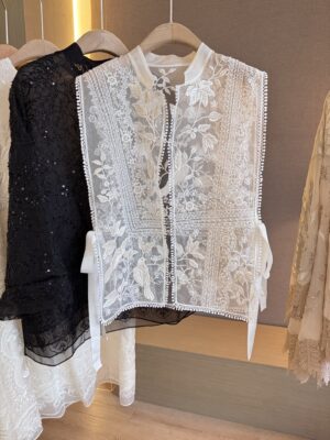 Shenzhen Nanyou New Chinese-Style Heavy Embroidery Sleeveless Silk Top