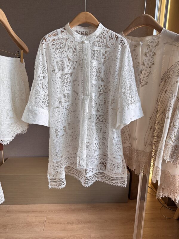 Nanyou New Chinese-Style Heavy Embroidery Openwork Crochet Fashion Set