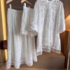 Nanyou New Chinese-Style Heavy Embroidery Openwork Crochet Fashion Set