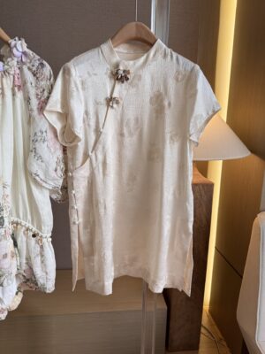 New Chinese-style Celebrity-Inspired Mulberry Silk Heavy Dress