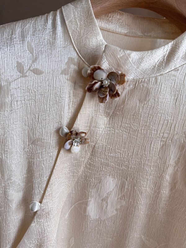 New Chinese-style Celebrity-Inspired Mulberry Silk Heavy Dress
