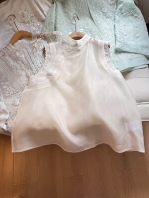 New Chinese-style High Customization Heavy Lace Trim Vest