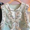Four Swallows Carrying Mud Brocade Double-sided Shu Jin Vest