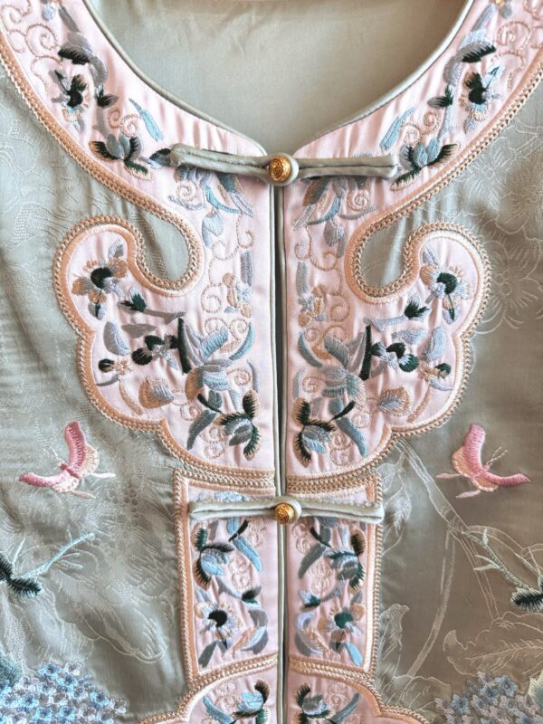 Four Swallows Carrying Mud Brocade Double-sided Shu Jin Vest