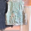 Four Swallows Carrying Mud Brocade Double-sided Shu Jin Vest