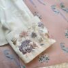 Intertwined Branches and Blossoms Four-Warp Gauze Silver-Embroidered Top