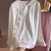 New Chinese-style National Fashion Heavy Silk Embroidered Blouse